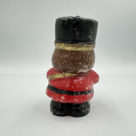 Vintage Christmas Toy Soldier Candle 3" Drummer Drums - Picture 3 of 4